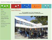 Tablet Screenshot of dietrich-bonhoeffer-grundschule.de